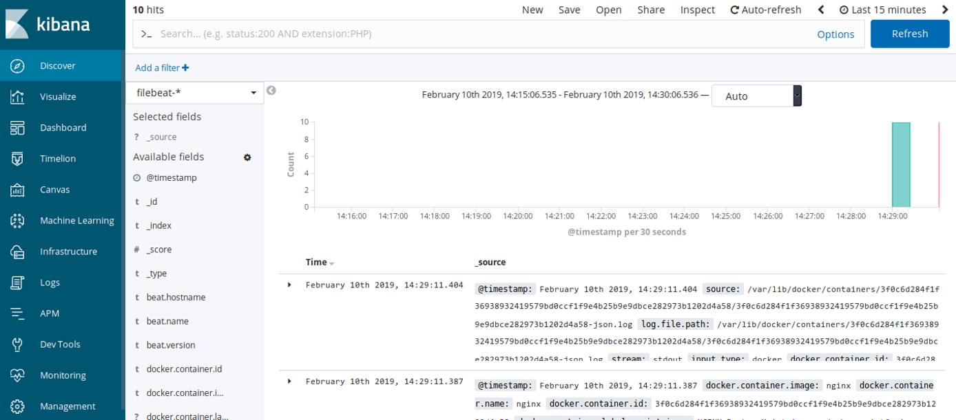 Kibana 6 Discover Kibana 6 Discover